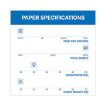 Tidal Print Paper, 92 Bright, 20 lb Bond Weight, 8.5 x 11, White, 500 Sheets/Ream, 10 Reams/Carton