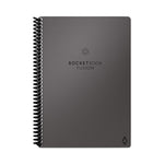 Fusion Smart Notebook, Seven Assorted Page Formats, Gray Cover, (21) 8.8 x 6 Sheets