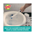 Toilet Scrubber Starter Kit, 1 Handle and 5 Scrubbers, White/Blue