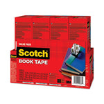 Book Tape Value Pack, 3" Core, (2) 1.5" x 15 yds, (4) 2" x 15 yds, (2) 3" x 15 yds, Clear, 8/Pack