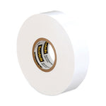 Scotch 35 Vinyl Electrical Color Coding Tape, 3" Core, 0.75" x 66 ft, White