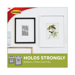 Picture Hanging Strips, Value Pack, Medium, Removable, Holds Up to 12 lbs, 0.75 x 2.75, White, 132 Pairs/Pack