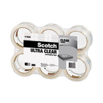 Ultra Clear Packaging Tape, 3" Core, 1.88" x 54.6 yds, 6/Pack