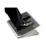 Adjustable Steel Footrest, Nonslip Surface, 22w x 14d x 4 to 4.75h, Black/Charcoal