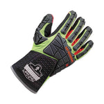 ProFlex 925CR6 Performance Dorsal Impact-Reducing Cut Resistance Glove, Black/Lime, Medium, Pair, Ships in 1-3 Business Days