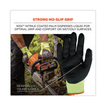 ProFlex 7141 ANSI A4 DIR Nitrile-Coated CR Gloves, Lime, X-Large, Pair, Ships in 1-3 Business Days