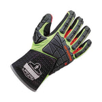 ProFlex 925CR6 Performance Dorsal Impact-Reducing Cut Resistance Gloves, Black/Lime, XL, Pair, Ships in 1-3 Business Days