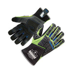 ProFlex 925WP Performance Dorsal Impact-Reducing Thermal Waterprf Gloves, Black/Lime, Large, Pair, Ships in 1-3 Business Days