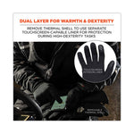 ProFlex 825WP Thermal Waterproof Winter Work Gloves, Black, 2X-Large, Pair, Ships in 1-3 Business Days