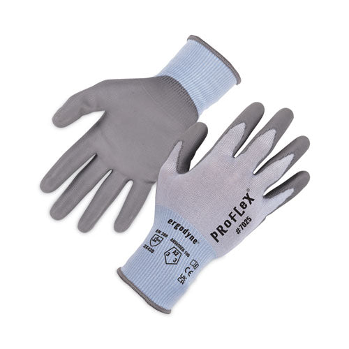 ProFlex 7025 ANSI A2 PU Coated CR Gloves, Blue, Small, Pair, Ships in 1-3 Business Days