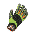 ProFlex 924 Hybrid Dorsal Impact-Reducing Gloves, Black/Lime, Medium, Pair, Ships in 1-3 Business Days