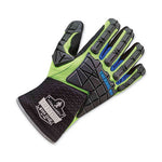 ProFlex 925WP Performance Dorsal Impact-Reducing Thermal Waterprf Gloves, Black/Lime, Large, Pair, Ships in 1-3 Business Days