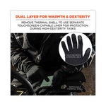 ProFlex 825WP Thermal Waterproof Winter Work Gloves, Black, Small, Pair, Ships in 1-3 Business Days