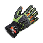 ProFlex 925F(x) Standard Dorsal Impact-Reducing Gloves, Black/Lime, 2X-Large, Pair, Ships in 1-3 Business Days