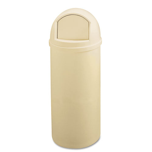 Marshal Classic Container, 25 gal, Plastic, Beige