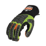 ProFlex 925F(x) Standard Dorsal Impact-Reducing Gloves, Black/Lime, X-Large, Pair, Ships in 1-3 Business Days