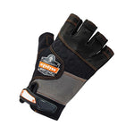 ProFlex 901 Half-Finger Leather Impact Gloves, Black, 2X-Large, Pair, Ships in 1-3 Business Days