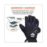 ProFlex 819WP Extreme Thermal WP Gloves, Black, 2X-Large, Pair, Ships in 1-3 Business Days