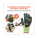 ProFlex 7141 ANSI A4 DIR Nitrile-Coated CR Gloves, Lime, Medium, Pair, Ships in 1-3 Business Days