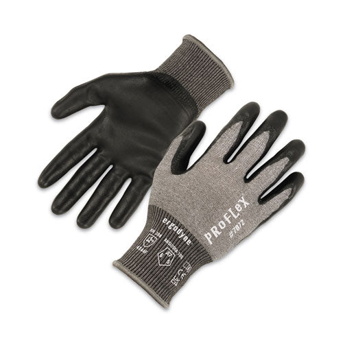 ProFlex 7072 ANSI A7 Nitrile-Coated CR Gloves, Gray, X-Large, Pair, Ships in 1-3 Business Days