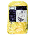 Trapper Commercial Dust Mop, Looped-end Launderable, 5" x 24", Yellow