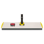 HYGEN Quick Connect S-S Frame, Squeegee, 24w x 4 1/2d, Aluminum, Yellow