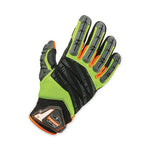 ProFlex 924 Hybrid Dorsal Impact-Reducing Gloves, Black/Lime, X-Large, Pair, Ships in 1-3 Business Days