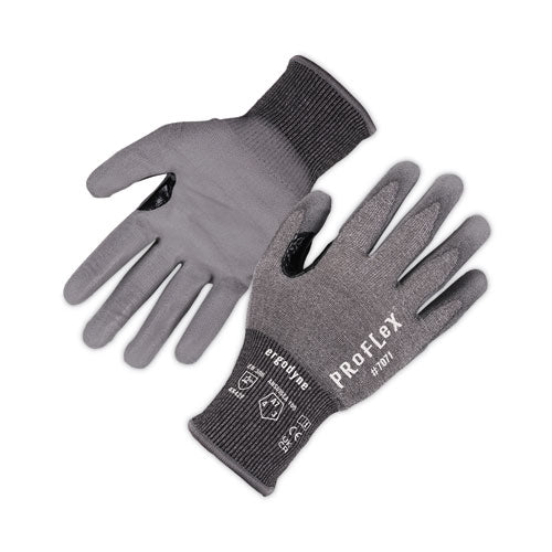 ProFlex 7071 ANSI A7 PU Coated CR Gloves, Gray, Large, 12 Pairs/Pack, Ships in 1-3 Business Days