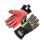 ProFlex 925CR6 Performance Dorsal Impact-Reducing Cut Resistance Glove, Black/Lime, Medium, Pair, Ships in 1-3 Business Days