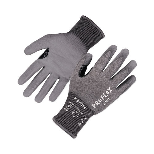 ProFlex 7071 ANSI A7 PU Coated CR Gloves, Gray, 2X-Large, Pair, Ships in 1-3 Business Days