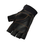 ProFlex 901 Half-Finger Leather Impact Gloves, Black, X-Large, Pair, Ships in 1-3 Business Days