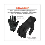 ProFlex 710BLK Abrasion-Resistant Black Tactical Gloves, Black, 2X-Large, Pair, Ships in 1-3 Business Days