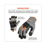 ProFlex 710 Heavy-Duty Mechanics Gloves, Gray, Small, Pair, Ships in 1-3 Business Days