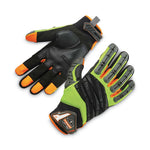 ProFlex 924 Hybrid Dorsal Impact-Reducing Gloves, Black/Lime, X-Large, Pair, Ships in 1-3 Business Days