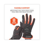 ProFlex 815 QuickCuff Mechanics Gloves, Black, Large, Pair, Ships in 1-3 Business Days