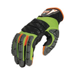 ProFlex 924 Hybrid Dorsal Impact-Reducing Gloves, Black/Lime, X-Large, Pair, Ships in 1-3 Business Days