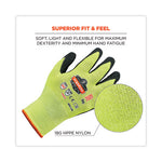 ProFlex 7021 Hi-Vis Nitrile-Coated CR Gloves, Lime, Large, Pair, Ships in 1-3 Business Days