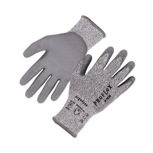 ProFlex 7030 ANSI A3 PU Coated CR Gloves, Gray, Large, Pair, Ships in 1-3 Business Days