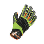 ProFlex 924 Hybrid Dorsal Impact-Reducing Gloves, Black/Lime, Small, Pair, Ships in 1-3 Business Days