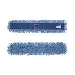 Dust Mop Head, Cotton/Synthetic Blend, 48" x 5", Blue