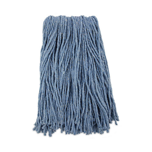 Mop Head, Standard Head, Cotton/Synthetic Fiber, Cut-End, #16., Blue