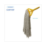 Cut-End Wet Mop Head, Cotton, No. 32, White