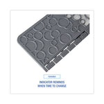 Commode Mat 2.0, Rubber, 22 x 22, Gray/White, 6/Carton