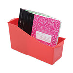 Antimicrobial Book Bin, 14.2 x 5.34 x 7.35, Red