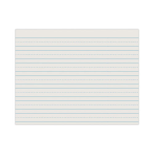 Skip-A-Line Ruled Newsprint Paper, 3/4" Two-Sided Long Rule, 8.5 x 11, 500/Ream