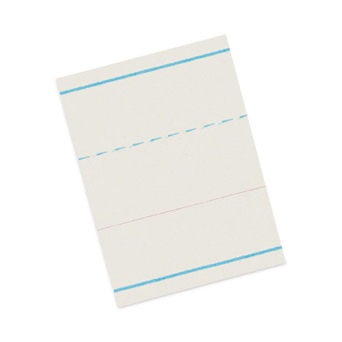 Multi-Program Handwriting Paper, 30 lb Bond Weight, 1 1/8" Long Rule, Two-Sided, 8 x 10.5, 500/Pack