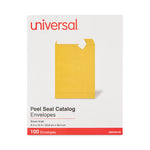Peel Seal Strip Catalog Envelope, #10 1/2, Square Flap, Self-Adhesive Closure, 9 x 12, Natural Kraft, 100/Box