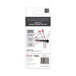 Portable Cord Ties, (4) 3" x 0.25"/ (4) 5" x 0.38"/ (4) 7" x 0.5", Black/Gray/White, 12/Pack