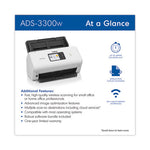 ADS-3300W High-Speed Desktop Scanner, 600 dpi Optical Resolution, 60-sheet ADF