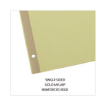 Deluxe Preprinted Simulated Leather Tab Dividers with Gold Printing, 31-Tab, 1 to 31, 11 x 8.5, Buff, 1 Set